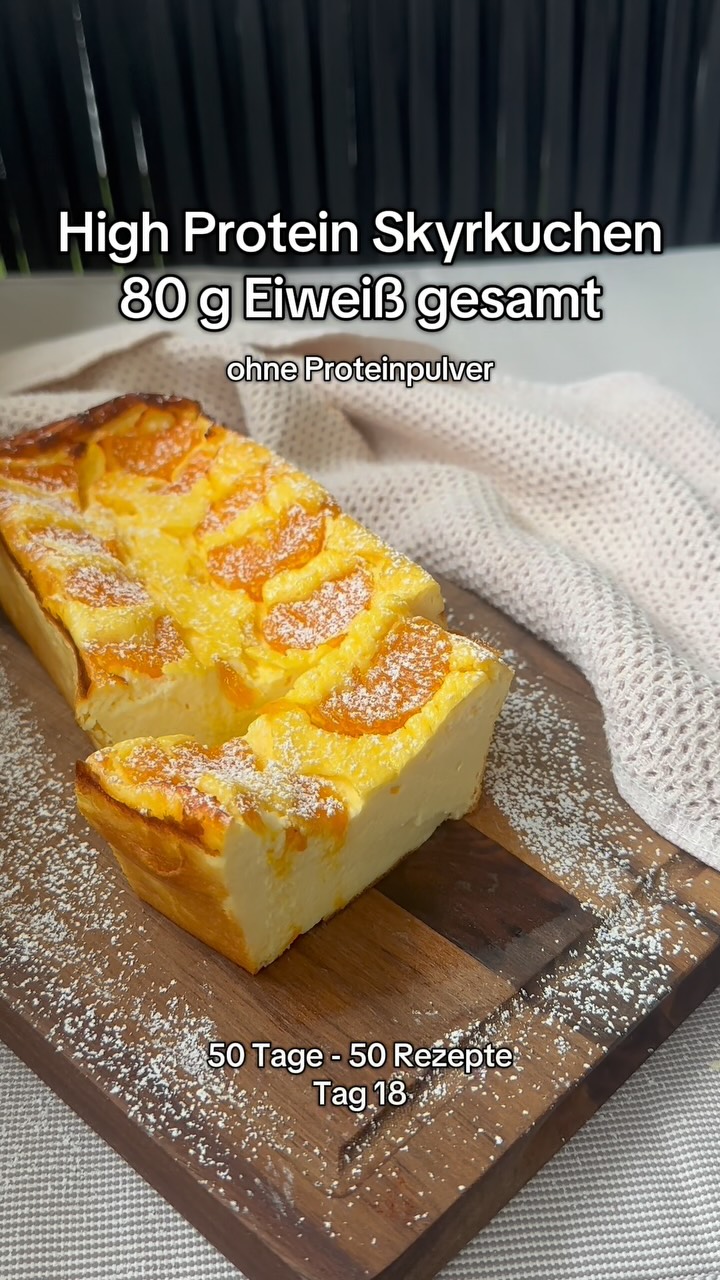 High Protein Skyr-Kuchen ohne Proteinpulver